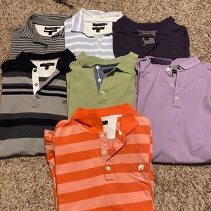 Bundle Mens Banana Republic Button Up Polo T-Shirts